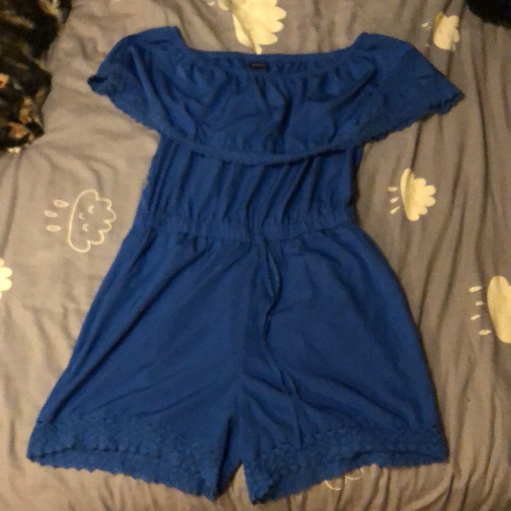 blue romper